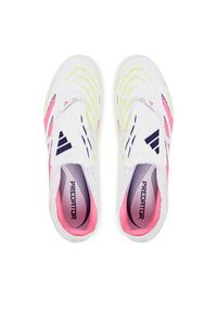 Adidas - adidas Buty do piłki nożnej Predator Pro Fold-Over Tongue Firm Ground JR0440 Biały. Kolor: biały. Materiał: skóra #5