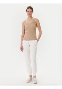 Guess Top V4YP06 K8RT2 Beżowy Regular Fit. Kolor: beżowy. Materiał: wiskoza #5