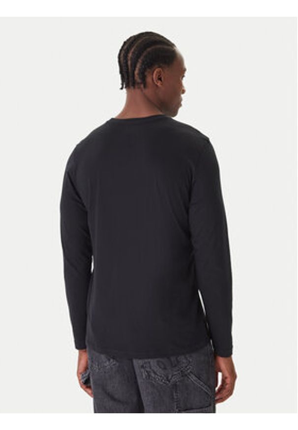 Kappa Komplet 2 longsleeve Logo Saro 37216LW Czarny Regular Fit. Kolor: czarny. Materiał: bawełna. Długość rękawa: długi rękaw