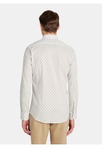 Pako Lorente - PAKO LORENTE - Biała koszula mikrowzór. Kolor: biały. Materiał: bawełna, elastan. Długość rękawa: długi rękaw. Długość: długie. Sezon: jesień #5