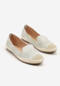 Born2be - Jasnozielone Espadryle w Kwiaty z Plecionką Raloria. Okazja: na co dzień. Kolor: zielony. Wzór: kwiaty. Sezon: lato. Styl: boho, elegancki, casual #3