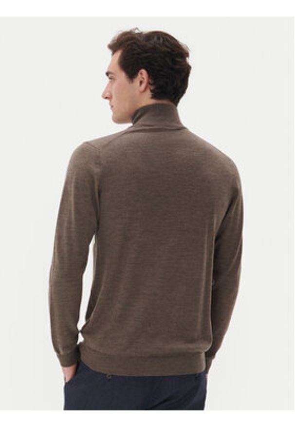 Matinique Sweter Mason 30207103 Brązowy Regular Fit. Kolor: brązowy. Materiał: wełna