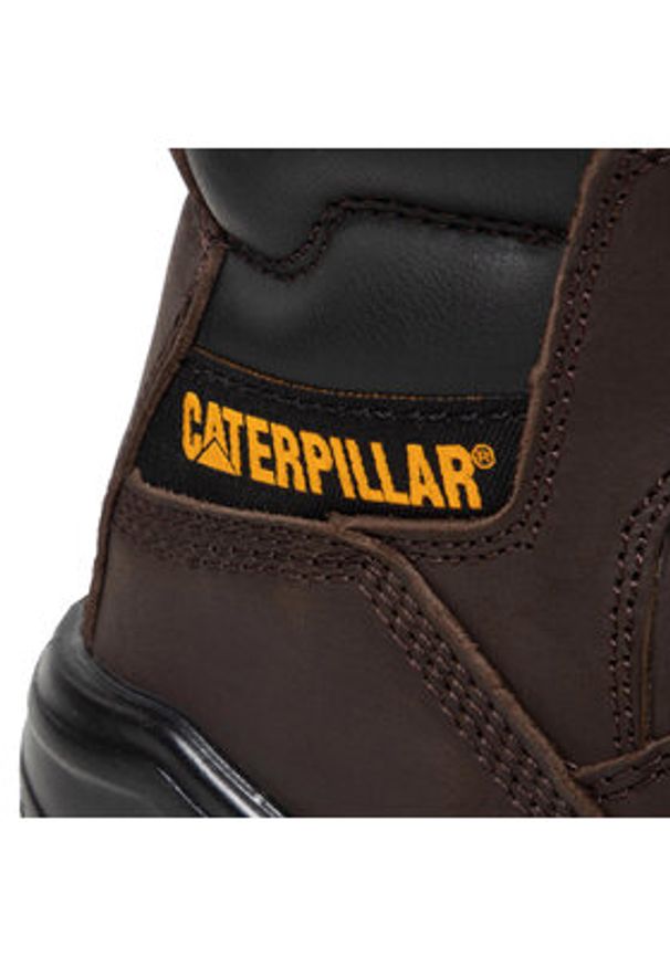 CAT Footwear Trapery Striver Bump St S3 P725098 Brązowy. Kolor: brązowy. Materiał: nubuk, skóra