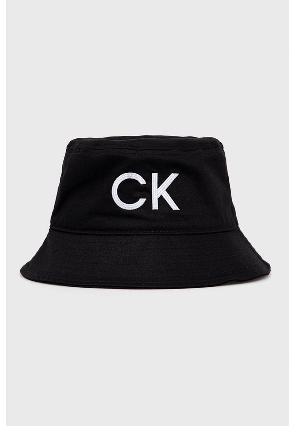 Calvin Klein - Kapelusz. Kolor: czarny. Materiał: bawełna