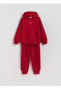 Reserved - Bawełniany komplet - bordowy. Kolor: czerwony. Materiał: bawełna #1