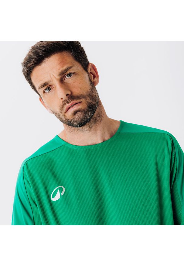 KIPSTA - Koszulka do piłki nożnej z długim rękawem Kipsta Viralto Club. Kolor: zielony. Materiał: materiał. Długość rękawa: długi rękaw. Długość: długie. Sport: piłka nożna