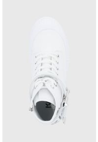 Karl Lagerfeld trampki TREKKA II KL42551.411 damskie kolor biały. Nosek buta: okrągły. Kolor: biały. Materiał: guma. Szerokość cholewki: normalna. Obcas: na platformie #3
