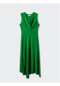 mango - Mango Sukienka koktajlowa Manzana 57053799 Zielony Regular Fit. Kolor: zielony. Materiał: syntetyk. Styl: wizytowy #2