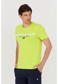 Aeronautica Militare - AERONAUTICA MILITARE Zielony t-shirt męski. Kolor: zielony. Długość rękawa: krótki rękaw. Długość: krótkie. Wzór: haft #2