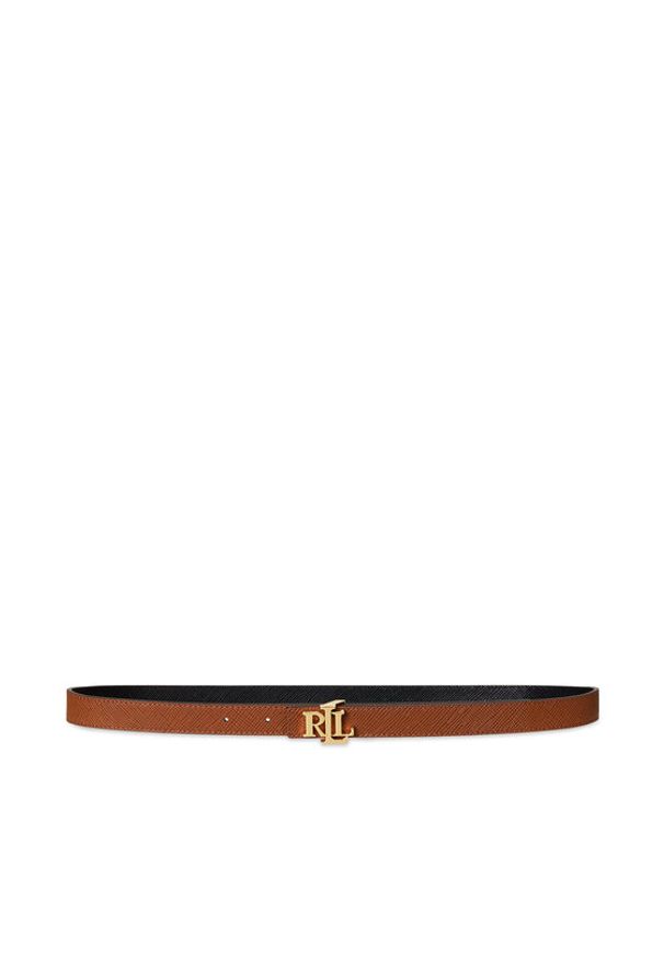 Lauren Ralph Lauren - LAUREN RALPH LAUREN Pasek Damski 412974560003 Brązowy. Kolor: brązowy. Materiał: skóra