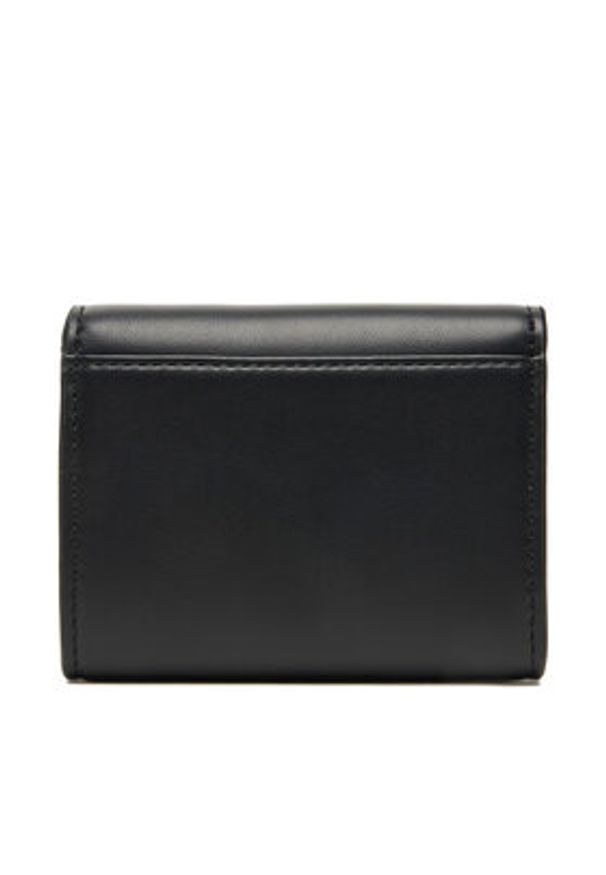 Calvin Klein Mały Portfel Damski Bold Ck Medium Bifold LV04F1047G Czarny. Kolor: czarny. Materiał: skóra
