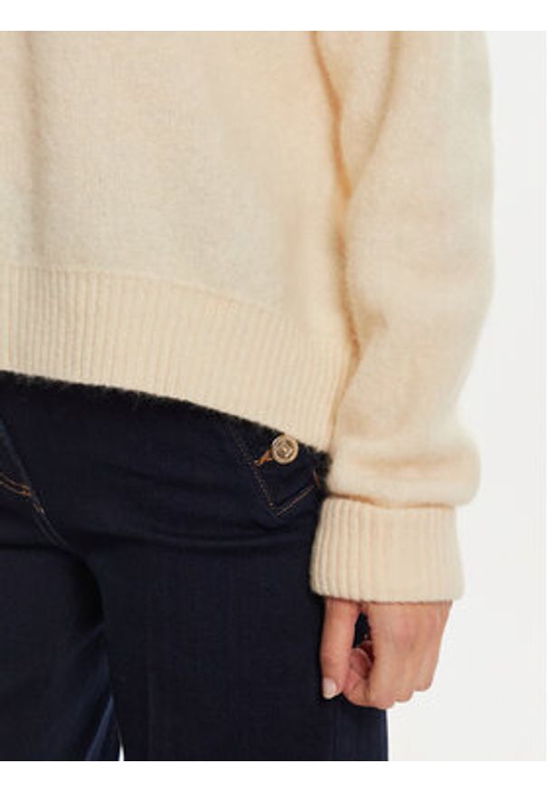 AMERICAN VINTAGE - American Vintage Sweter VITO18EH24 Beżowy Loose Fit. Kolor: beżowy. Materiał: wełna. Styl: vintage