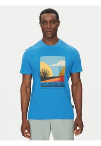 Napapijri T-Shirt S-Arbia NP0A4IE3 Niebieski Regular Fit. Kolor: niebieski. Materiał: bawełna #1