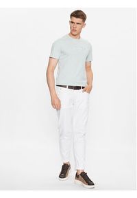 Guess T-Shirt M3YI26 J1314 Niebieski Slim Fit. Kolor: niebieski. Materiał: bawełna #4
