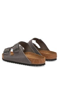 Birkenstock Klapki Arizona 1027046 Szary. Kolor: szary. Materiał: skóra, zamsz #5