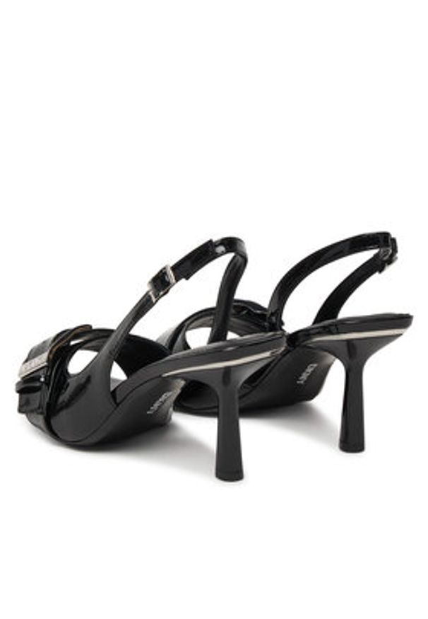 DKNY Sandały Nolana K1621237 Czarny. Kolor: czarny. Materiał: skóra