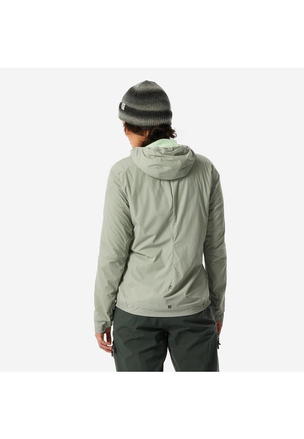 SIMOND - Bluza skiturowa damska Wedze Wilder. Kolor: zielony, żółty, wielokolorowy. Materiał: materiał, poliester, elastan, poliamid. Sezon: wiosna, zima. Sport: narciarstwo