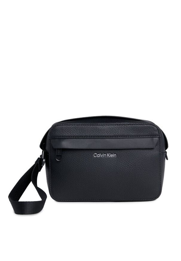 Calvin Klein Saszetka Ck Must Compact Case K50K511604 Czarny. Kolor: czarny. Materiał: skóra
