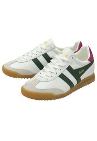 Buty do chodzenia damskie Gola Grandslam Elite. Kolor: zielony, biały, wielokolorowy. Materiał: materiał, skóra. Szerokość cholewki: normalna. Sport: turystyka piesza