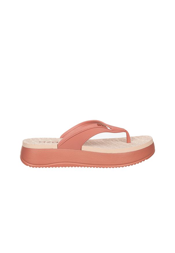 Japonki Azaleia Maria Nude, Różowy, Tworzywo - 39. Okazja: na co dzień. Kolor: różowy. Materiał: materiał, syntetyk. Styl: casual