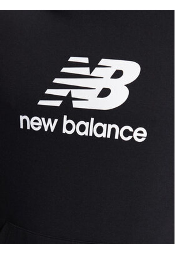 New Balance Bluza MT31537 Czarny Relaxed Fit. Kolor: czarny. Materiał: bawełna