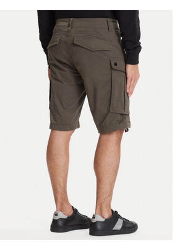 G-Star RAW - G-Star Raw Szorty materiałowe Rovic Zip D26214-5126 Zielony Relaxed Fit. Kolor: zielony. Materiał: bawełna