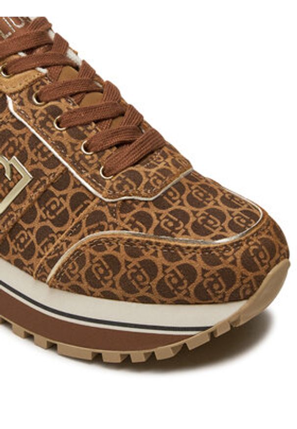 Liu Jo Sneakersy Maxi Wonder 71 BF4003 PX195 Brązowy. Kolor: brązowy. Materiał: zamsz, skóra