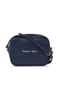 Tommy Jeans Torebka Camera Bag AW0AW15029 Granatowy. Kolor: niebieski. Materiał: skórzane