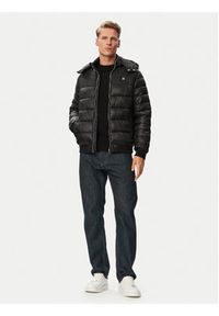 Karl Lagerfeld - KARL LAGERFELD Kurtka zimowa 505023 563590 Czarny Regular Fit. Typ kołnierza: dekolt w karo. Kolor: czarny. Materiał: syntetyk. Sezon: zima #6
