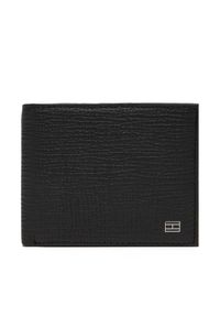 TOMMY HILFIGER - Tommy Hilfiger Duży Portfel Męski Th Flag Mini Cc Wallet AM0AM13708 Czarny. Kolor: czarny. Materiał: skóra