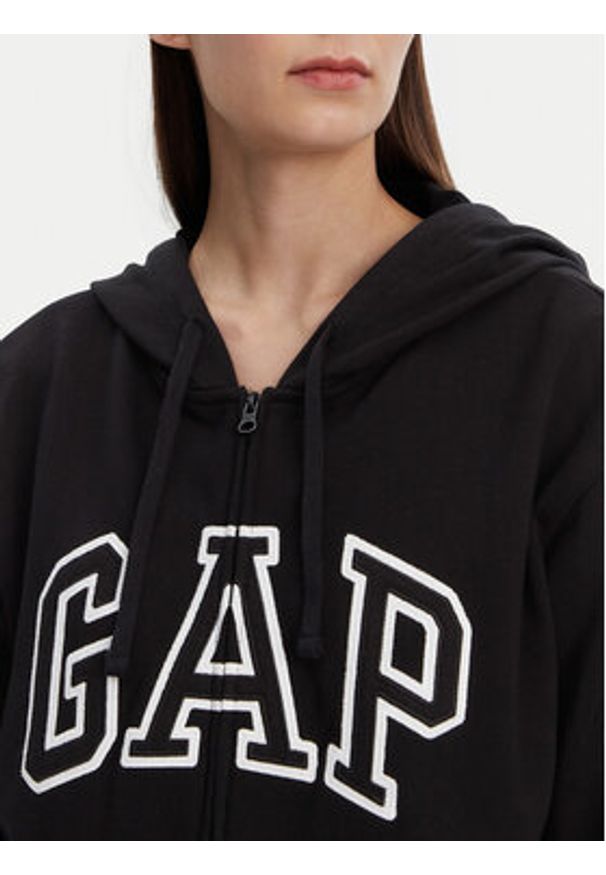 GAP - Gap Bluza 727433-04 Czarny Relaxed Fit. Kolor: czarny. Materiał: bawełna