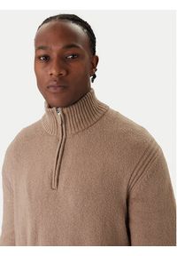 Jack & Jones Sweter Point 12287316 Beżowy Relaxed Fit. Kolor: beżowy. Materiał: bawełna #8