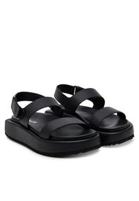 Pollini Sandały SA16155G1MTL0000 Czarny. Kolor: czarny. Materiał: skóra #4