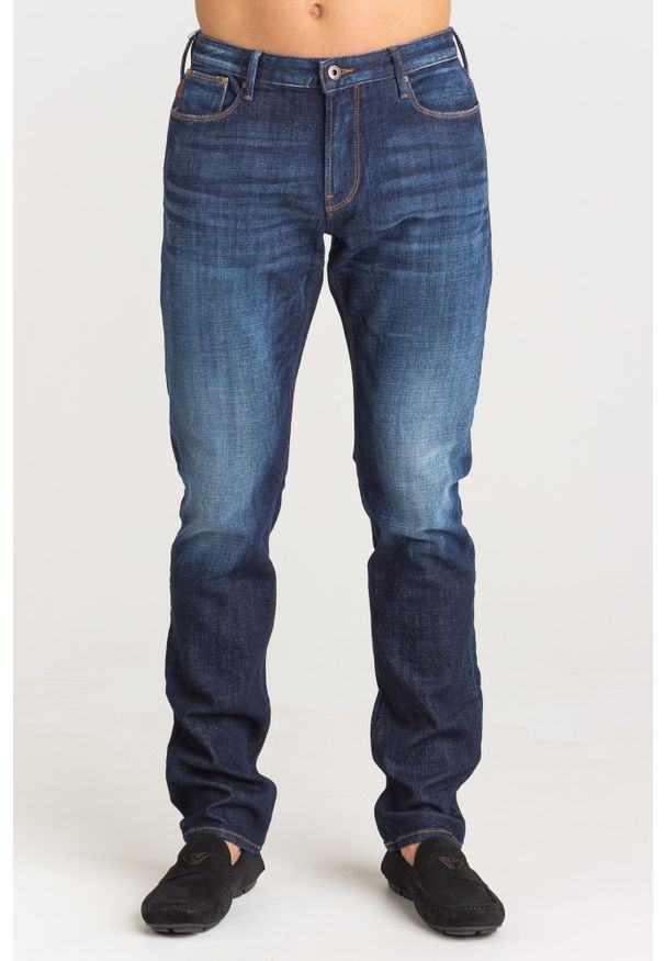 JEANSY SLIM FIT Emporio Armani. Materiał: jeans