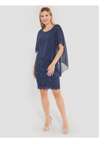 Swing Sukienka koktajlowa 77760410 Granatowy Regular Fit. Kolor: niebieski. Materiał: syntetyk. Styl: wizytowy #1