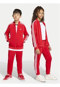 Adidas - adidas Spodnie dresowe adicolor SST KE2861 Czerwony Regular Fit. Kolor: czerwony. Materiał: syntetyk #7
