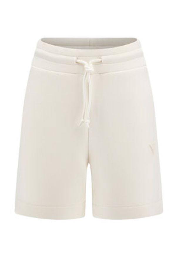 Guess Szorty sportowe Elly V2YD10 K7UW2 Biały Relaxed Fit. Kolor: biały. Materiał: wiskoza