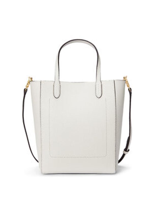 Lauren Ralph Lauren - LAUREN RALPH LAUREN Torebka 431966760002 Biały. Kolor: biały. Materiał: skórzane