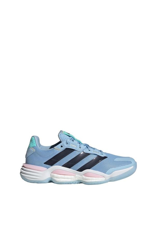 Adidas - Buty Stabil 16 Indoor. Kolor: wielokolorowy, niebieski, czarny. Materiał: materiał. Sport: piłka ręczna