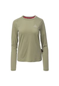 Koszulka damska z długim rękawem Elbrus Eiger Polartec Wo's - zielona, Rozmiar M. Kolor: zielony. Materiał: materiał, skóra, poliester, elastan, dzianina, softshell. Długość rękawa: długi rękaw. Długość: długie. Sport: turystyka piesza, fitness, bieganie #1