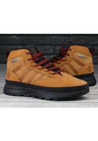 Buty męskie Timberland Euro Trekker Mid Leather. Kolor: żółty, wielokolorowy, czarny. Sezon: zima. Sport: turystyka piesza