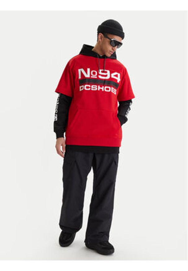 DC Shoes Bluza Dryden ADYFT03411 Czerwony Regular Fit. Kolor: czerwony. Materiał: syntetyk