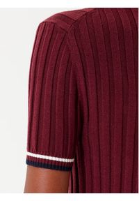 Guess Sweter V5BP04 Z1152 Bordowy Regular Fit. Kolor: czerwony. Materiał: akryl
