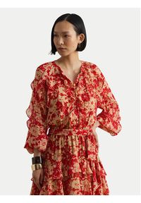 Lauren Ralph Lauren - LAUREN RALPH LAUREN Sukienka letnia 200P08669001 Czerwony Regular Fit. Kolor: czerwony. Materiał: syntetyk. Sezon: lato #2