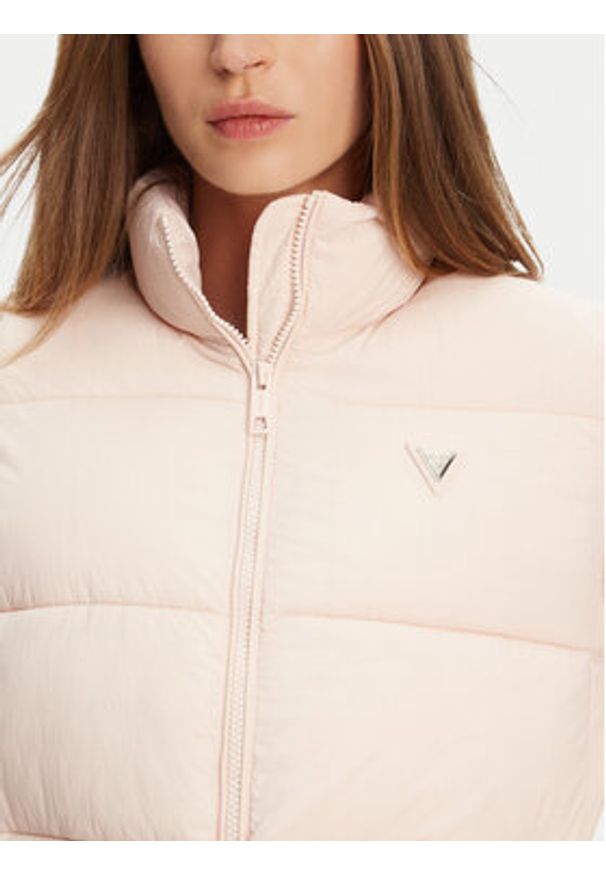 Guess Kurtka zimowa V4YL03 WFUD0 Różowy Regular Fit. Kolor: różowy. Materiał: syntetyk. Sezon: zima