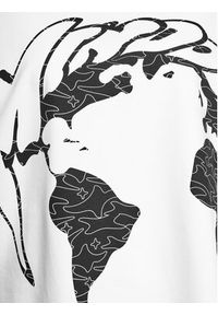 Mindout T-Shirt Globe Biały Boxy Fit. Kolor: biały. Materiał: bawełna #6
