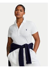 Polo Ralph Lauren Polo 211870245001 Biały Slim Fit. Typ kołnierza: polo. Kolor: biały. Materiał: bawełna #5