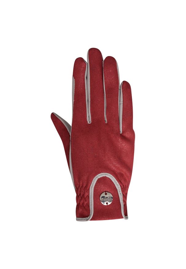 HV POLO - Rękawice jeździeckie damskie HV Polo Kennet. Kolor: czerwony. Sezon: wiosna, lato. Sport: jeździectwo