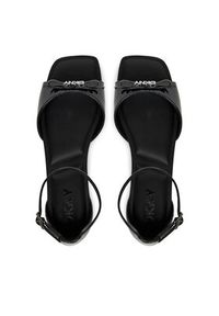 DKNY Sandały Dazey Flat Ankle Strap K1599651 Czarny. Kolor: czarny. Materiał: skóra #6