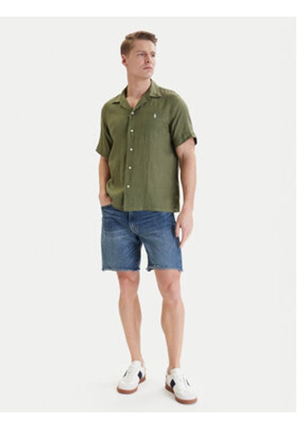 Polo Ralph Lauren Szorty jeansowe 710P08147001 Niebieski Regular Fit. Kolor: niebieski. Materiał: bawełna